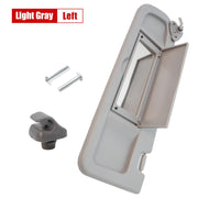 DURAFORCE Sun Visors W/Hanger Driver Left Side Hand For Honda Civic 2006-2008 Light Gray