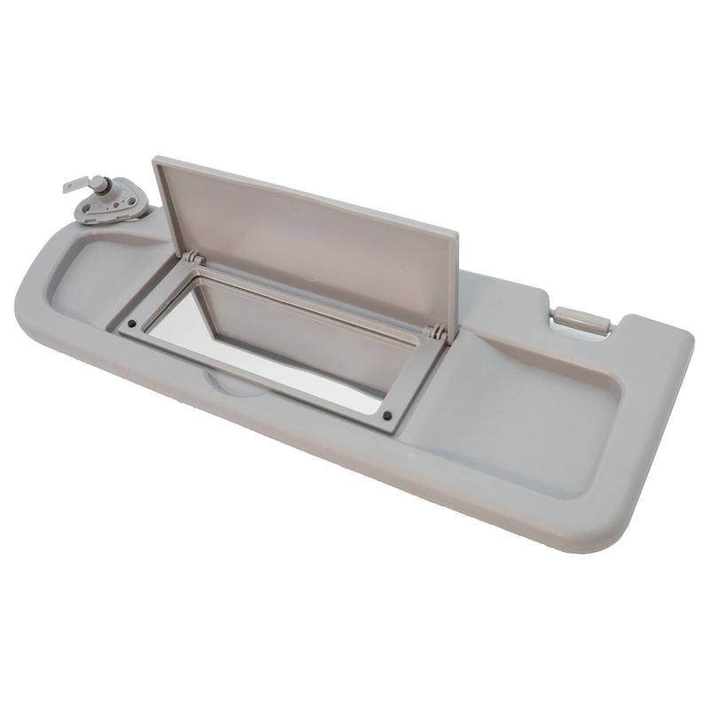 DURAFORCE Sun Visors W/Hanger Driver Left Side Hand For Honda Civic 2006-2008 Light Gray