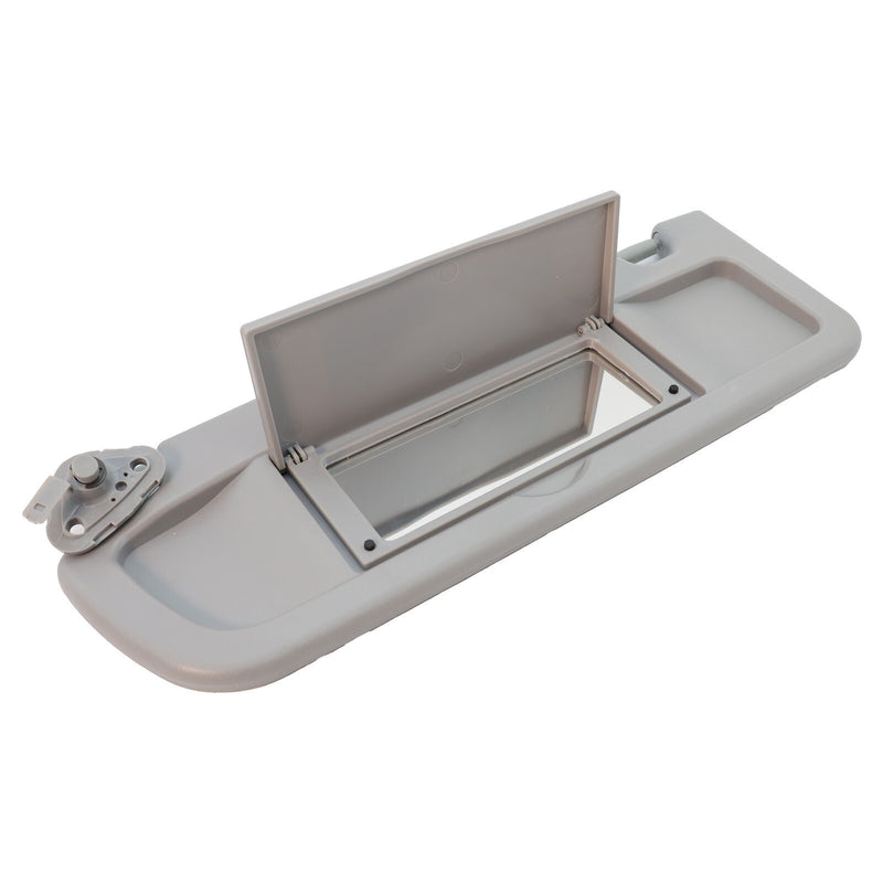 DURAFORCE Sun Visors W/Hanger Driver Left Side Hand For Honda Civic 2006-2008 Light Gray