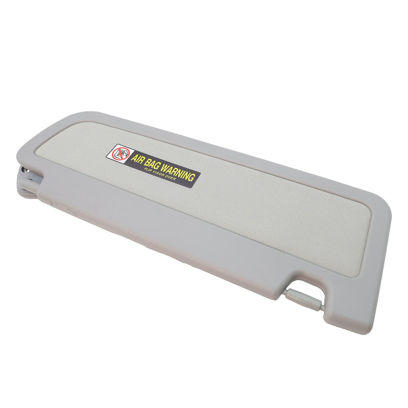 DURAFORCE Sun Visors W/Hanger Driver Left Side Hand For Honda Civic 2006-2008 Light Gray