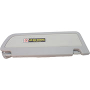 DURAFORCE Sun Visors W/Hanger Driver Left Side Hand For Honda Civic 2006-2008 Light Gray