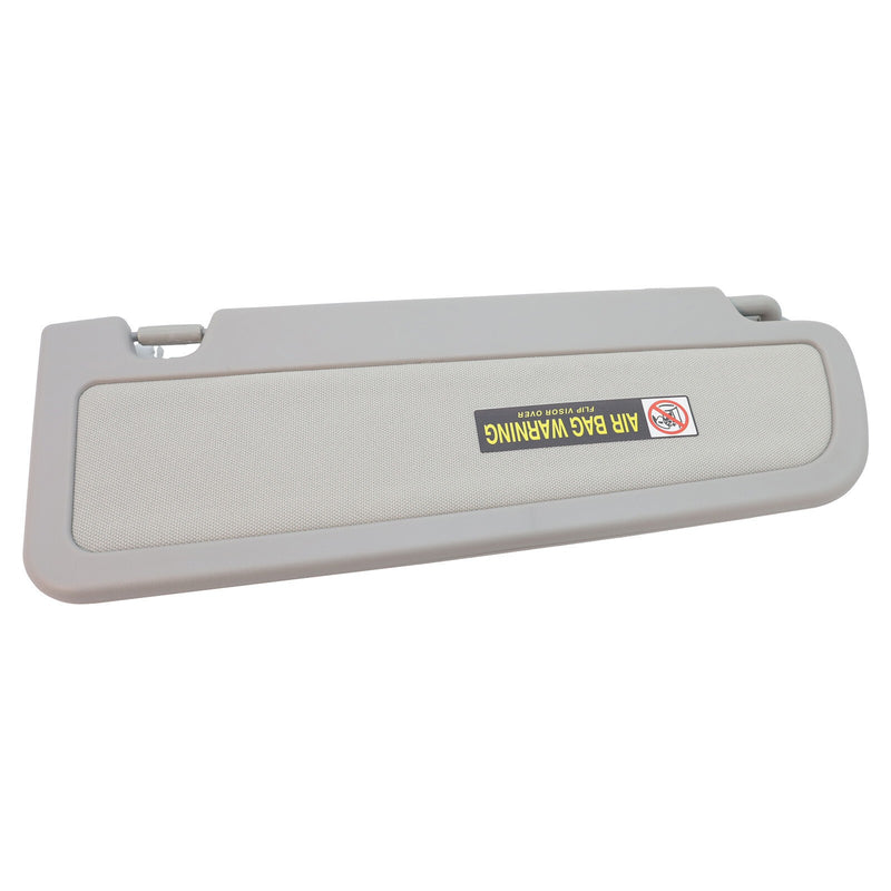 DURAFORCE Sun Visors W/Hanger Driver Left Side Hand For Honda Civic 2006-2008 Light Gray