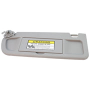 DURAFORCE Sun Visors W/Hanger Driver Left Side Hand For Honda Civic 2006-2008 Light Gray