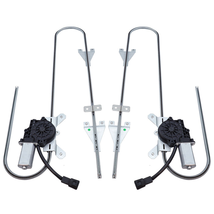 DURAFORCE 2X Front Left & Right Window Regulator W/Motor for Kenworth T370 T680 C500