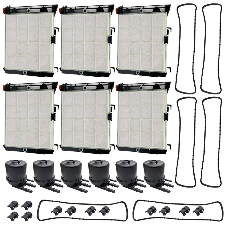 DURAFORCE 6x Diesel Fuel Filter Kit FD4625 New For 2017-2020 Ford F-250 F-350 6.7L