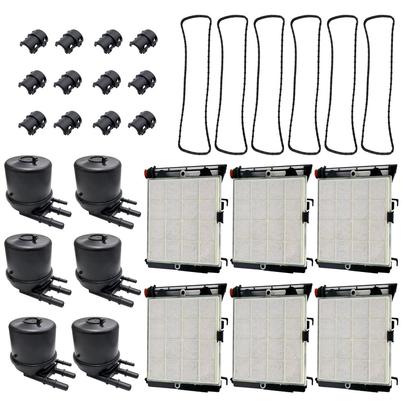 DURAFORCE 6x Diesel Fuel Filter Kit FD4625 New For 2017-2020 Ford F-250 F-350 6.7L