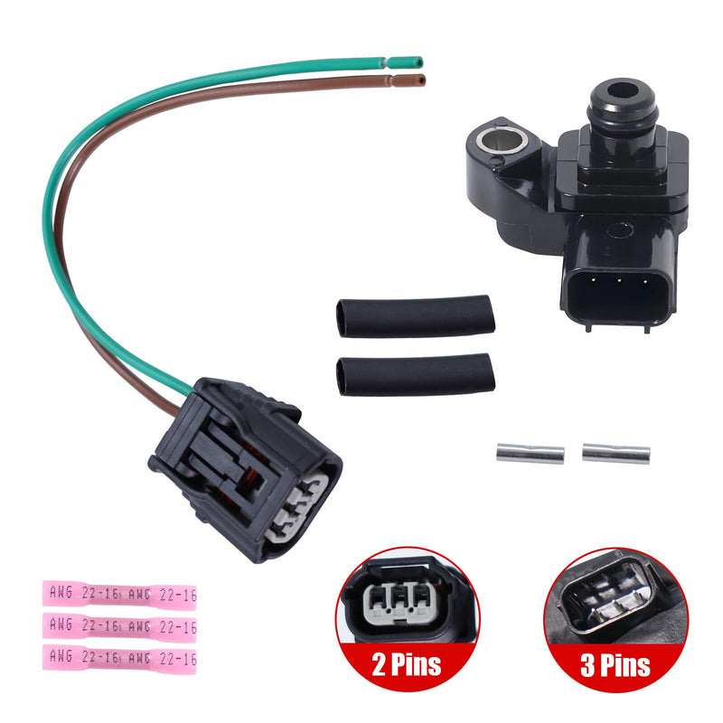 DURAFORCE NEW MAP Manifold Pressure Sensor & W/ Connector 37830RNAA01 For Acura Honda