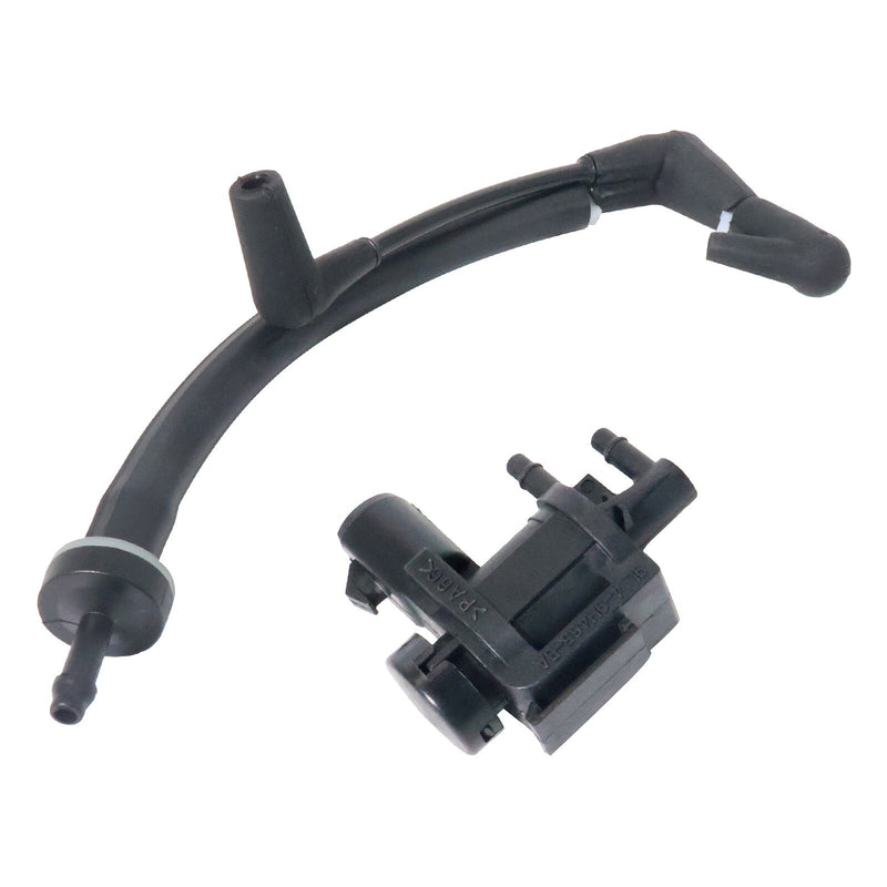 DURAFORCE 1x Auto Hub Lock Vacuum Line Tube Check Valve + 1x Solenoid For 15-20 Ford F150