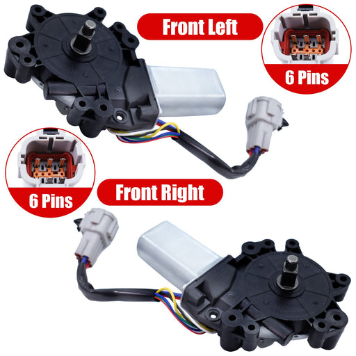 DURAFORCE 2x Window Motors Front for Infiniti QX56 Nissan Armada Titan 2004-19 807319FJ0A