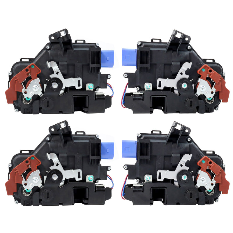 DURAFORCE 7L0839016D 4PCS Door Lock Latch Actuator For Porsche Cayenne VW Touareg Phaeton