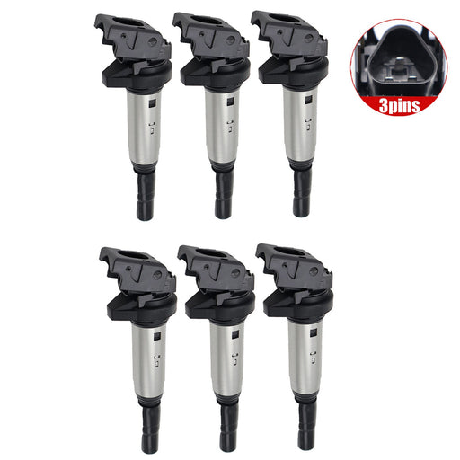 DURAFORCE 6 x Ignition Coil Pack For BMW 545i 535xi 535i 530xi 530i 528i 12137551049
