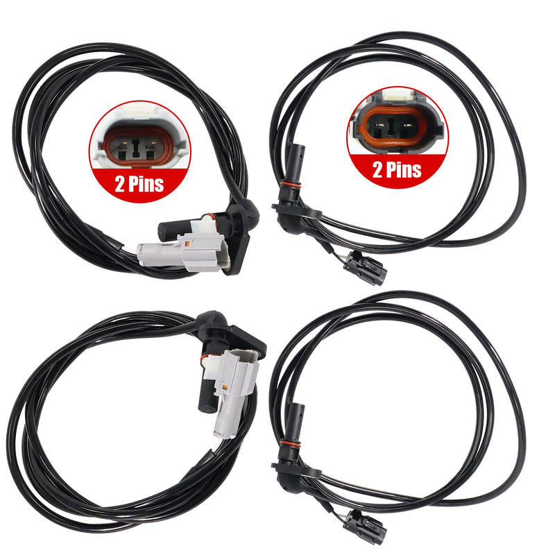 DURAFORCE 4x ABS Sensor Wheel Speed Controller Front Rear Left Right Set For Mitsubishi