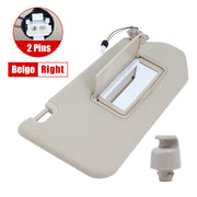 DURAFORCE Beige Right Side Sun Visor w/Light &Clip For Nissan Pathfinder 13-18 96400-9PB0A