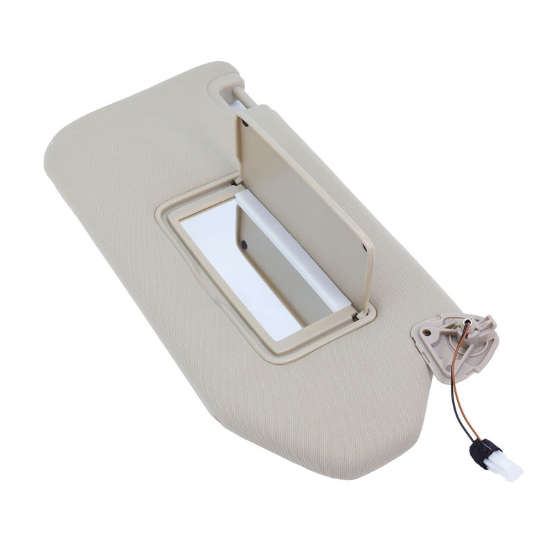 DURAFORCE Beige Right Side Sun Visor w/Light &Clip For Nissan Pathfinder 13-18 96400-9PB0A