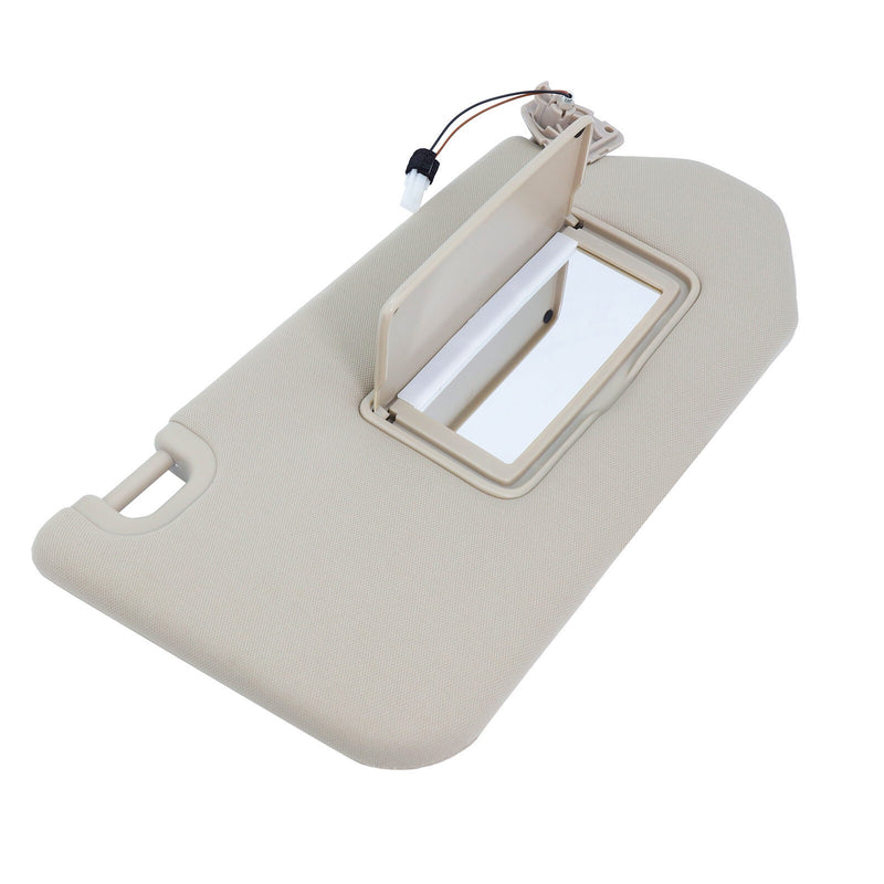 DURAFORCE Beige Right Side Sun Visor w/Light &Clip For Nissan Pathfinder 13-18 96400-9PB0A