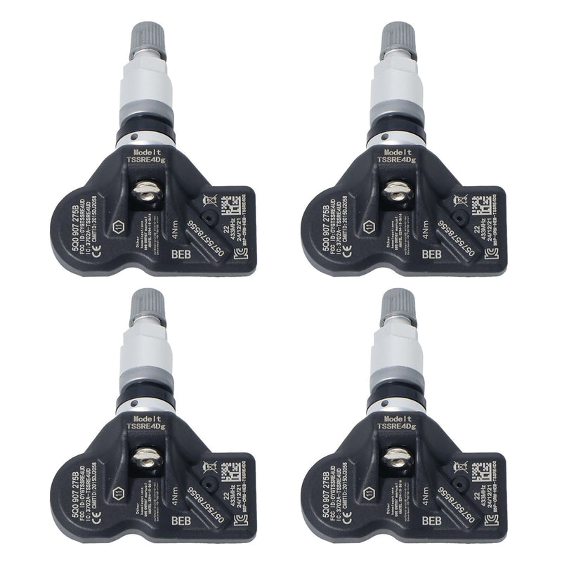 DURAFORCE 4x Tire Pressure Monitoring Sensor 5Q0907275B For Audi Rolls-Royce VW Porsche