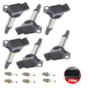 DURAFORCE For 2006-2018 Toyota Camry RAV4 Lexus UF487 6X Ignition Coil + 6X Spark Plugs
