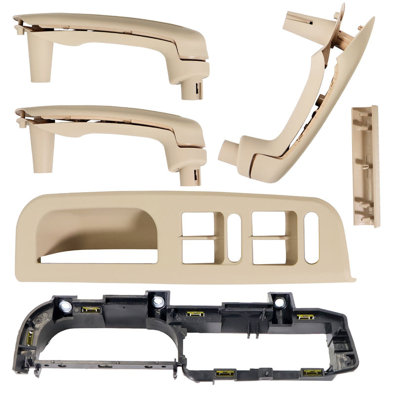 DURAFORCE 1 Set Window Switch Panel Bezel Door Handle Trim Beige for VW 1J0867171A Beige