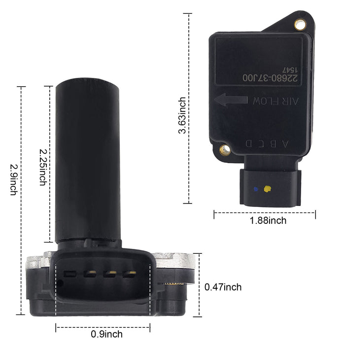 DURAFORCE 2268037J00 MAF Sensor AFM for 97-01 Nissan PATROL 4.2 Petrol TB42E
