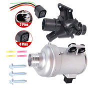DURAFORCE Electric Water Pump W/Thermostat/Connector Plug For BMW F35 F87 228i 420i 2.0L