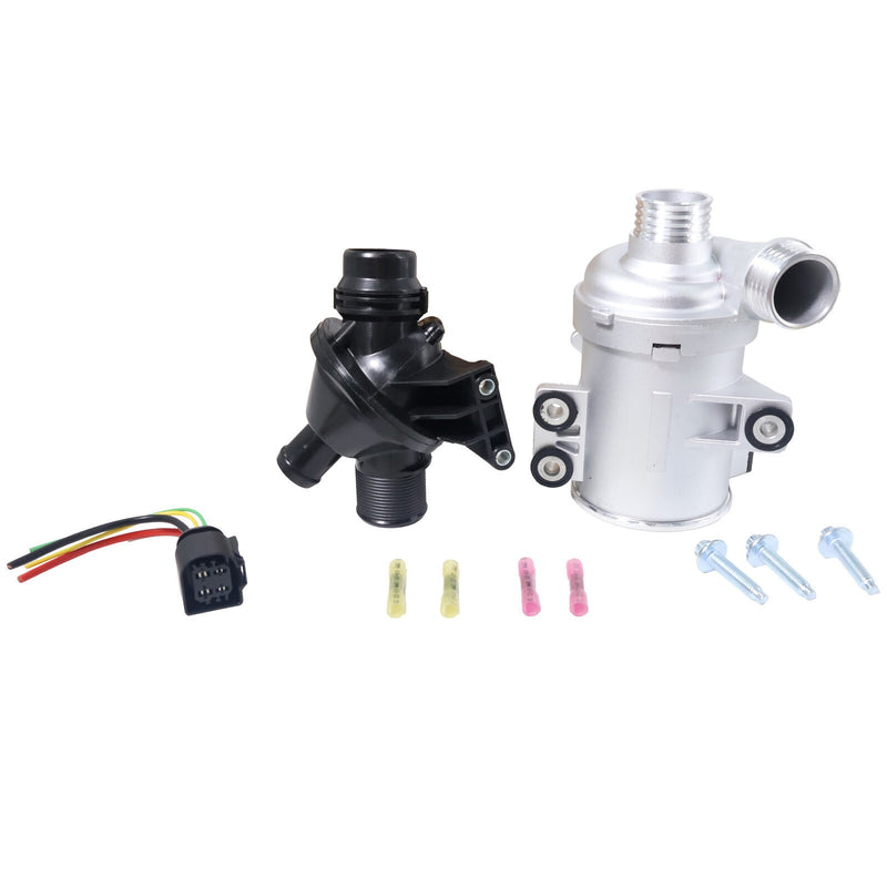 DURAFORCE Electric Water Pump W/Thermostat/Connector Plug For BMW F35 F87 228i 420i 2.0L