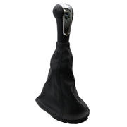 DURAFORCE 1x Gear Shift Knob 5 Speed With Boot Chrome For 11-16 Chevrolet Spark 1.2L
