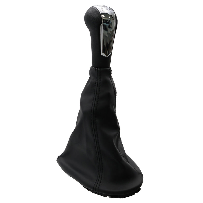 DURAFORCE 1x Gear Shift Knob 5 Speed With Boot Chrome For 11-16 Chevrolet Spark 1.2L
