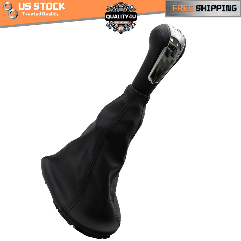 DURAFORCE 1x Gear Shift Knob 5 Speed With Boot Chrome For 11-16 Chevrolet Spark 1.2L