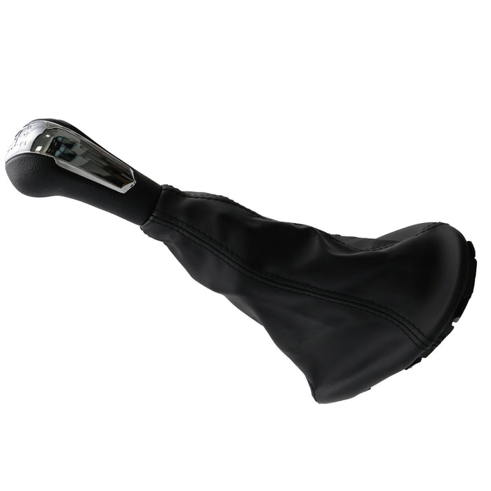 DURAFORCE 1x Gear Shift Knob 5 Speed With Boot Chrome For 11-16 Chevrolet Spark 1.2L