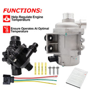 DURAFORCE Water Pump W/Thermostat &Bolt For BMW 128i 325i 328i 528i 530i X3 11517586925