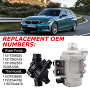 DURAFORCE Water Pump W/Thermostat &Bolt For BMW 128i 325i 328i 528i 530i X3 11517586925