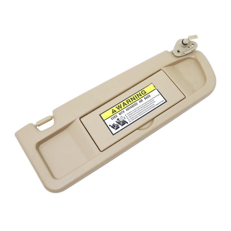 DURAFORCE Beige Sun Visor W/Hook Clips Pair For 2006-2011 Honda Civic Left & Right