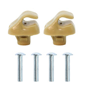 DURAFORCE Beige Sun Visor W/Hook Clips Pair For 2006-2011 Honda Civic Left & Right