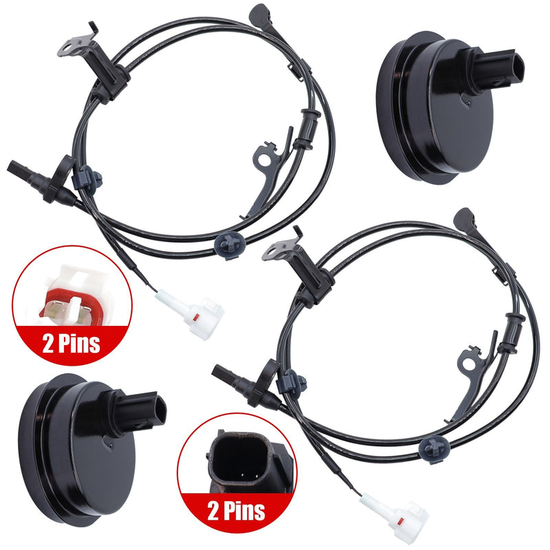 DURAFORCE Set of 4 ABS Speed Sensor Front- Rear Left & Right Fits: xD 2008 Yaris 2006-2011
