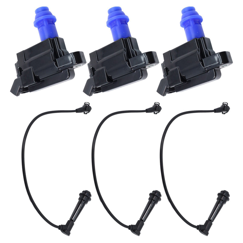 DURAFORCE 3X Ignition Coil With Wireset 9091902216 for 98-05 LEXUS IS300 TOYOTA SUPRA