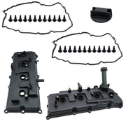DURAFORCE New 2x LH & RH Valve Cover w/Gasket & Cap For 04-16 Nissan Armada Infiniti QX56