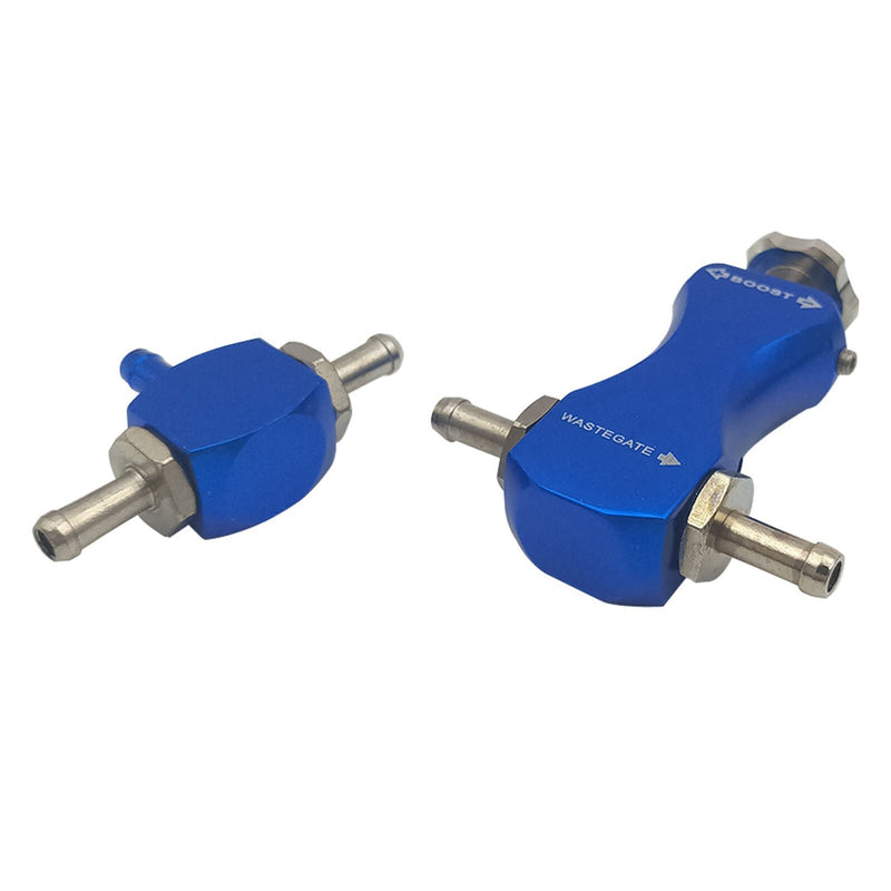 DURAFORCE Boost Controller MBC Valve Kit Smart Turbo Boost Tee Manual Turbo Blue Universal