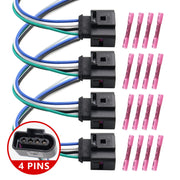DURAFORCE For VW Audi 1J0973724 4 Ignition Coil Connector Harness Plug Wirings W/Terminals
