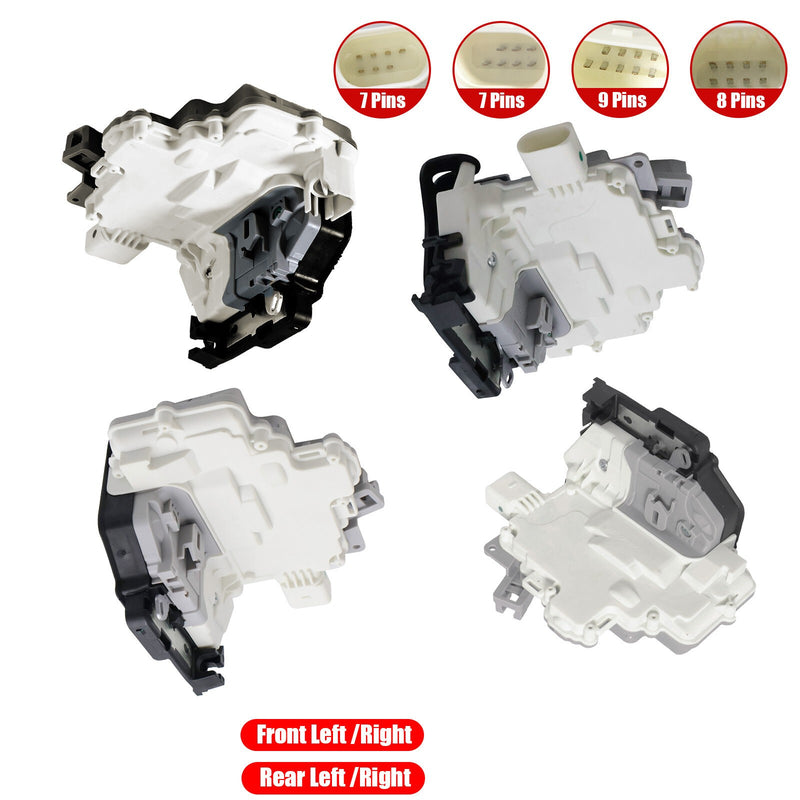 DURAFORCE New 4X Front & Rear LH&RH Door Lock Actuator Fit For Audi A4 A5 Q3 Q5 TT