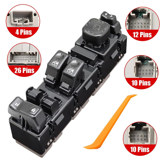 DURAFORCE 15883318 Driver Side Power Window Switch For 03-07 Chevy Silverado GMC Sierra