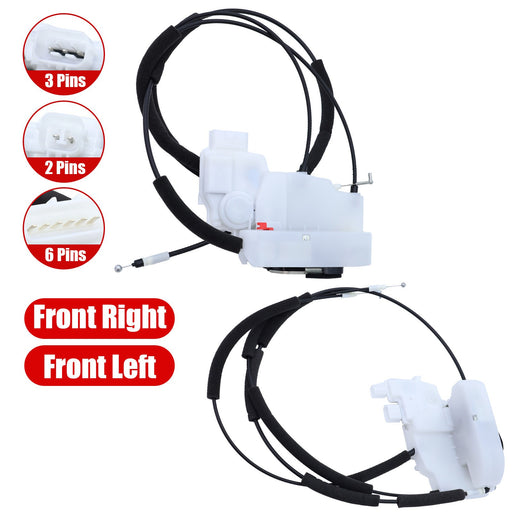 DURAFORCE 2 Front Left&Right Side Door Lock Actuator For Nissan Pathfinder 2007-2012 6-Pin