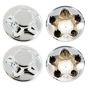 DURAFORCE 4x For Ford F150 Expedition CHROME Wheel Center Hub Caps Rim Covers 5 Lug 7 3/4"