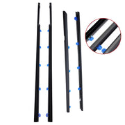 DURAFORCE 4x Weatherstrip Window Moulding Trim Seal Belt For 12-15 Honda Civic Sedan