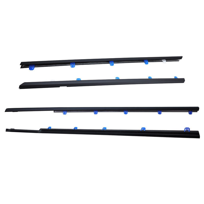 DURAFORCE 4x Weatherstrip Window Moulding Trim Seal Belt For 12-15 Honda Civic Sedan