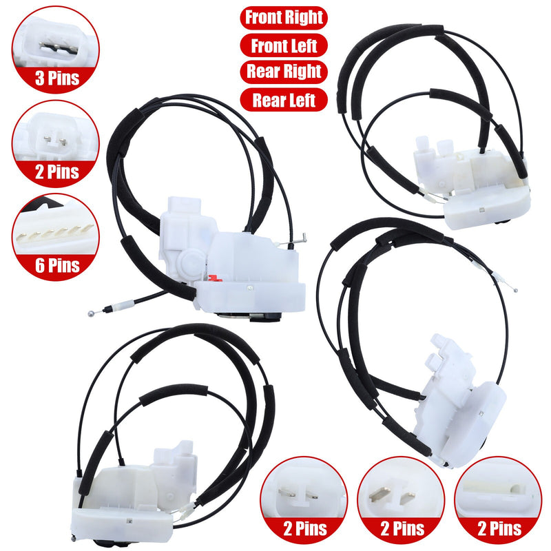 DURAFORCE 4x Front Rear Left&Right Door Lock Latch Actuator For Nissan Frontier Pathfinder