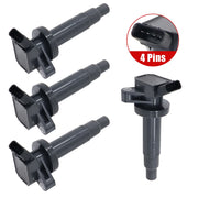DURAFORCE 4x Ignition Coil 90919-02239 Fits 2000-2008 Toyota Corolla Celica Matrix 1.8L L4