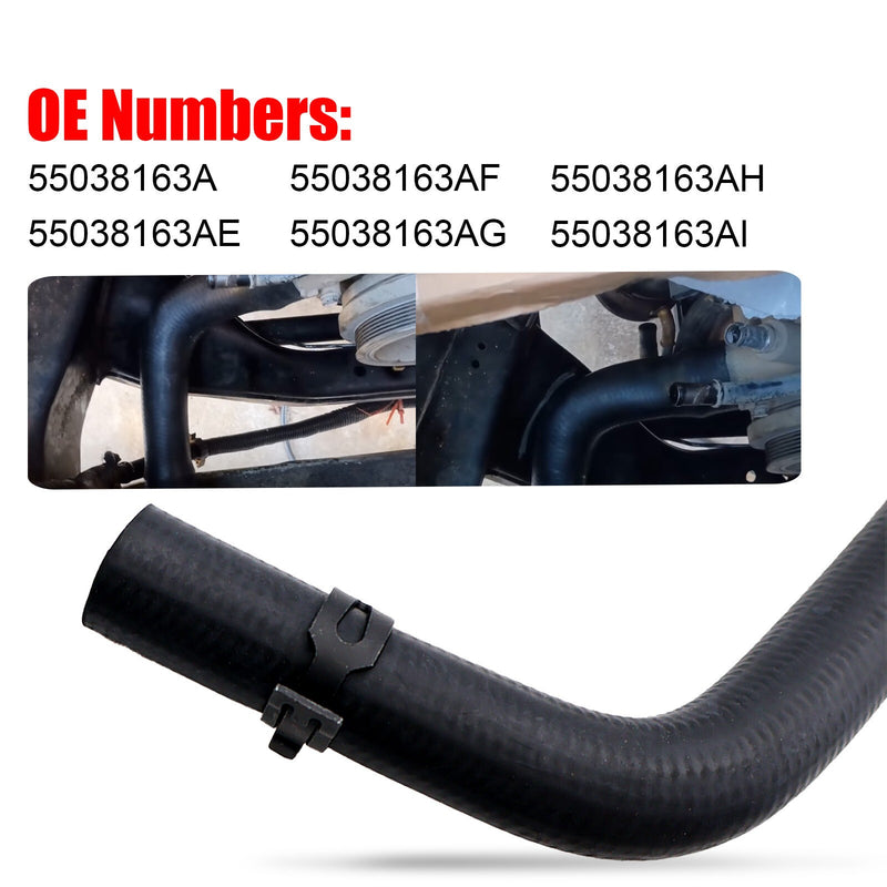 DURAFORCE HVAC Heater Hose Assembly 626329 With 2 Clamps 55038163A 55038163AE