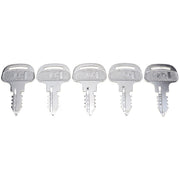 DURAFORCE 5 PCS Ignition Key 18510-63720 for Kubota Tractor M4900 M5700 M6800 M8200 M9000