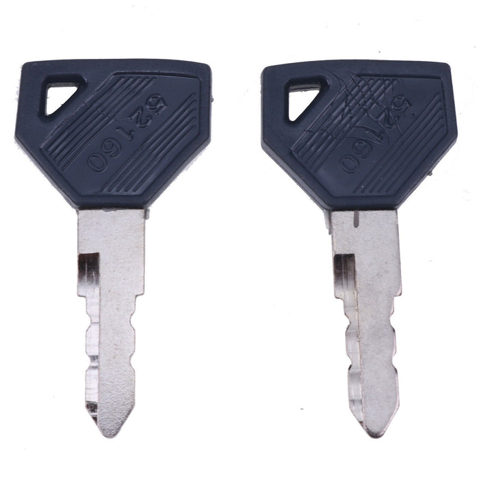 DURAFORCE 2 Pcs Ignition Keys LVA803606 for John Deere 2210 2305 2320 2520 2720 4010 4100
