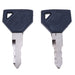 DURAFORCE 2 Pcs Ignition Keys 198360-52160 for Yanmar Excavator Grader Dozer John Deere